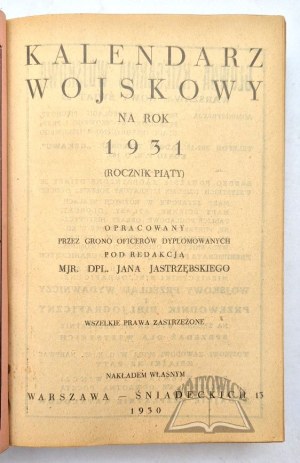Military CALENDAR for 1931.