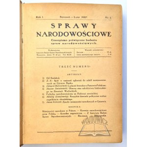 SPRAWY Narodowościowe. R. I.