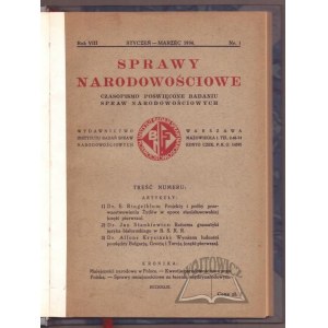 SPRAWY Narodowościowe. R. VIII.