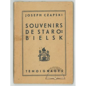 CZAPSKI Józef, Souvenirs de Starobielsk.