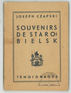 CZAPSKI Józef, Souvenirs de Starobielsk.