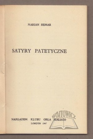 HEMAR Marian, Pathos Satires.