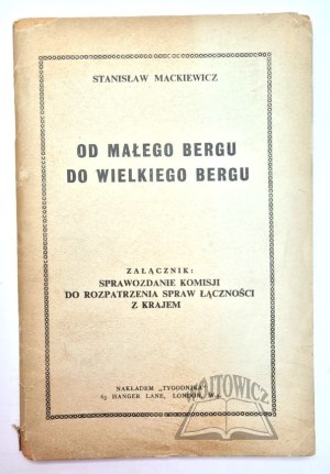 MACKIEWICZ Stanislaw, From Little Berg to Big Berg.
