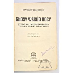 BRZOZOWSKI Stanisław, Głosy wśród nocy.