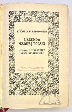 BRZOZOWSKI Stanislaw, Legend of Young Poland.