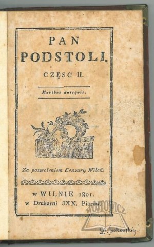 (KRASICKI Ignacy), Pan Podstoli.