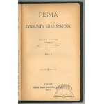KRASIŃSKI Zygmunt, Pisma.
