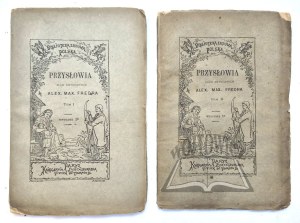 (Luxemburg Bookstore) FREDRO Alex. Max. (Andrew Maximilian), Proverbs of common speech.