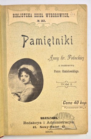 POTOCKA Anna hr., Memoirs.