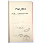 (POTOCKI Leon), Pamiętniki Pana Kamertona.