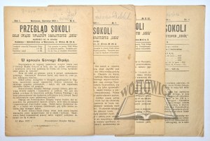Falcon REVIEW. (Collection of 4 notebooks).
