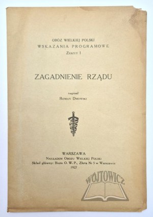 DMOWSKI Roman, The issue of government.