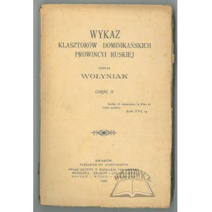 (GIŻYCKI Jan Marek), Wykaz klasztorów dominikańskich prowincyi ruskiej.