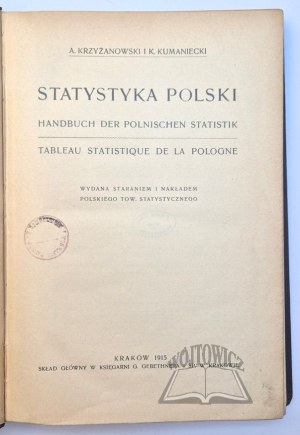 KRZYŻANOWSKI Adam, Kumaniecki Kazimierz, Statystyka Polski.