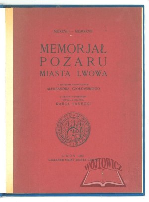 MEMORIAL of the fire of the city of Lviv.