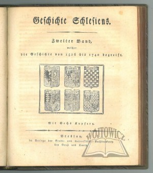 (MENZEL Karl Adolf), Geschichte Schlesiens.