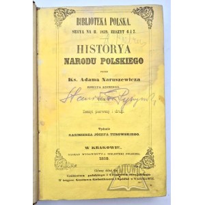 NARUSZEWICZ Adam, Historya Narodu Polskiego.