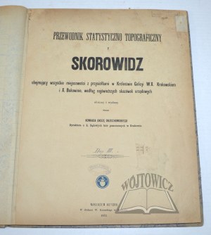 OKSZA ORZECHOWSKI Konrad, Statistical and topographical guide and skorowidz covering all villages with hamlets