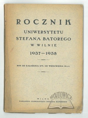 YEARBOOK of the Stefan Batory University in Vilnius 1937-1938