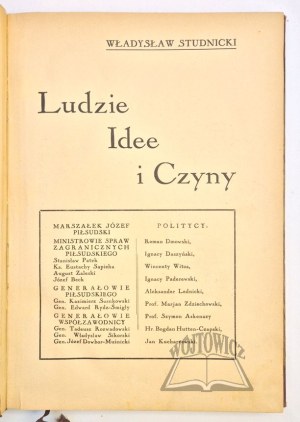 STUDNICKI Władysław, People, Ideas and Deeds.