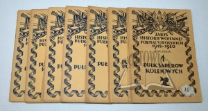 OVERVIEW of the War History of the Polish Regiments 1918 - 1920. (22 notebooks).