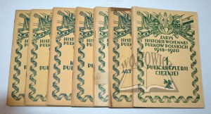 OVERVIEW OF THE WAR HISTORY OF POLISH REGIONS 1918 - 1920 (27 notebooks).