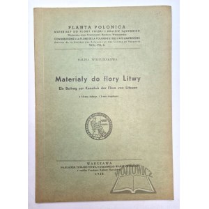 WOJTUSIAKOWA Halina, Materiały do flory Litwy.