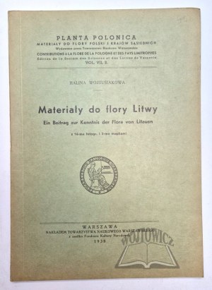 WOJTUSIAKOWA Halina, Materials for the flora of Lithuania.