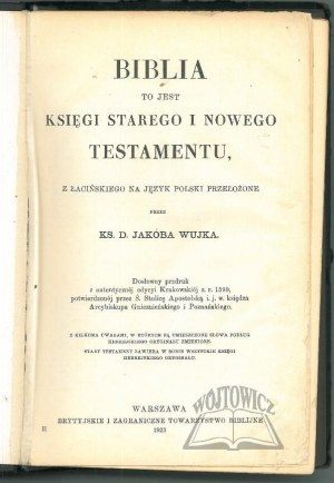 The BIBLE is the books of the Old and New Testaments.