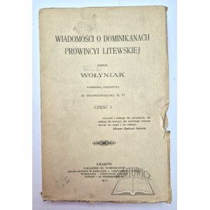 (GIŻYCKI Jan Marek), Neues von den Dominikanern der litauischen Provinz.