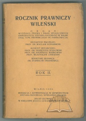 Vilnius LEGAL ANNUAL. R. II