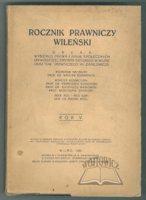 Vilnius LEGAL ANNUAL. R. V.