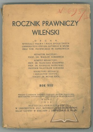 Vilnius LEGAL ANNUAL. R. VIII.