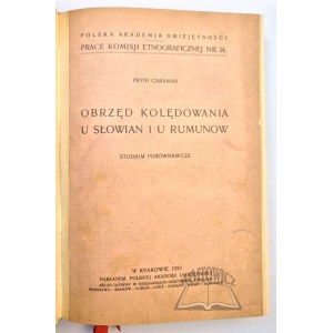 CARAMAN Piotr, Obrzęd kolędowania u Słowian i u Rumunów.