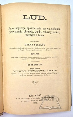 KOLBERG Oskar, Lud. Cracow.