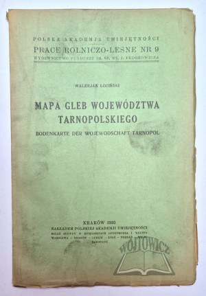 ŁOZIŃSKI Walerjan, Map of soils of the Ternopil province.