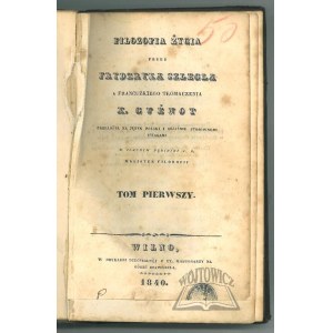 (SCHLEGER Charles Frederick Wilhelm), Philosophie de la vie.