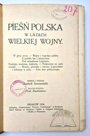 SZCZEPAŃSKI Ludwik, Polish Song in the Years of the Great War.