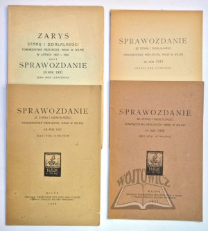 (Vilnius Society of Friends of Science). Collection of 4 prints.