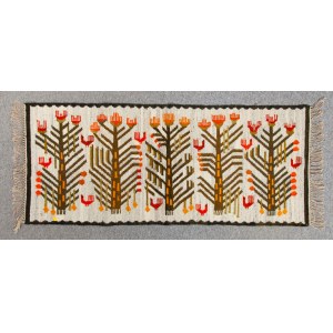 disegnato da Maria BUJAKOWA (1901 - 1985), Kilim Litvorowy gaj, Zakopane Pattern Workshop