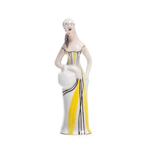 Figurine Lady with basket (Mushroom woman).