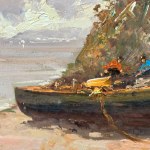 ANONIMO, Marina with Boats on Dry Land