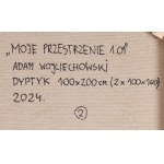 Adam Wojciechowski (ur. 1971, Ostrowiec Świętokrzyski), Moje przestrzenie 1.01 - dyptyk, 2024