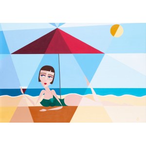Paula Goździewicz (ur. 1991, Poznań), Relaks na plaży, 2024