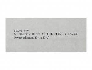 Raoul DUFY, M. Gaston Dufy at the piano