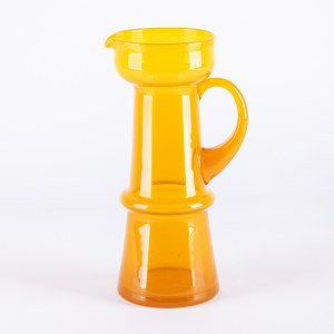 Artistic Glassworks Barbara in Polanica Zdrój, designed by Czeslaw Zuber, Jug, 2nd half of the 20th century.