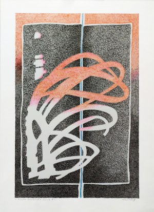 Stefan Sławiński (1948-2011), Cienka niebieska linia X, 2009