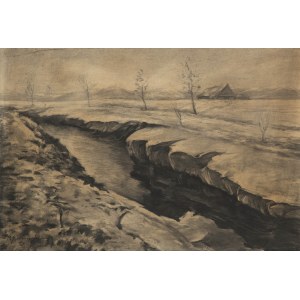 Michał Gorstkin-Wywiórski (1861 Warszawa - 1926 Berlin), Rzeka zimą