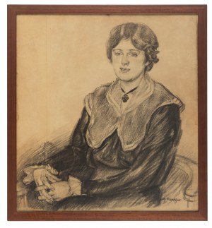 Józef Mehoffer (1869 Ropczyce - 1946 Wadowice), Portret Haliny Żeleńskiej, lata 20. XX w.