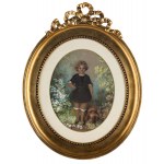 Teofil Kwiatkowski (1809 Pułtusk - 1891 Avallon), Portrait of a boy with a dog, 1847.